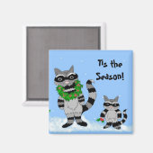 Cartoon kerstaven magneet (Voorkant / Achterkant)