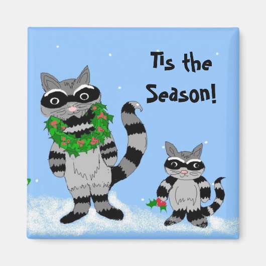 Cartoon kerstaven magneet (Voorkant)