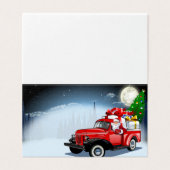 Cartoon kerstgroet kaart (Buitenkant ongevouwen)