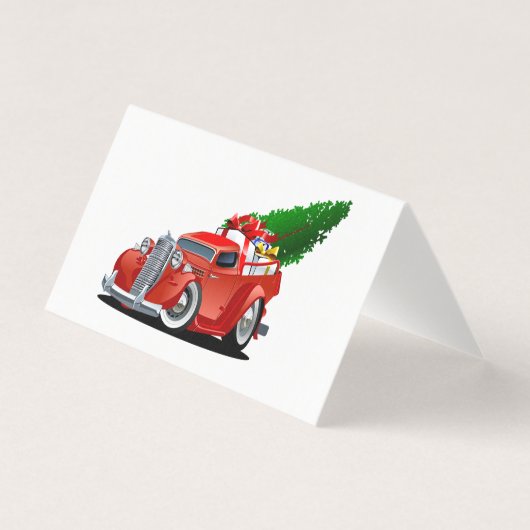 Cartoon kerstgroetkaart kaart (Voorkant)