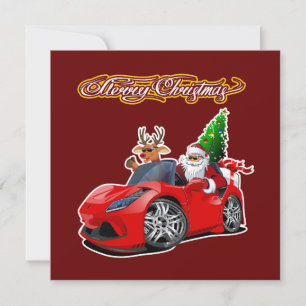 Cartoon kerstkaart