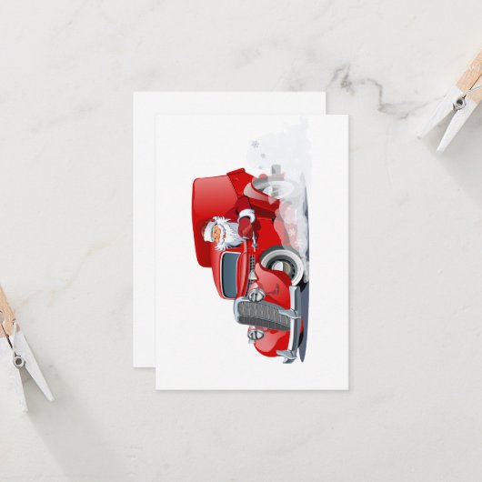 Cartoon kerstkaart (Voorkant / Achterkant in situ)