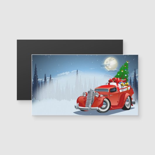 Cartoon kerstkaart (Voorkant / Achterkant)