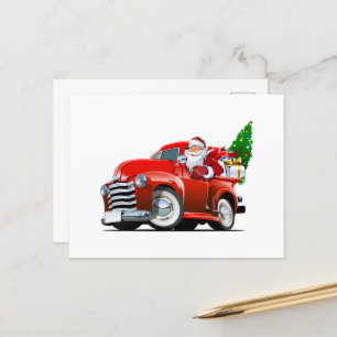 Cartoon kerstkaart briefkaart