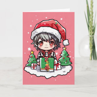 cartoon kerstkaart kaart