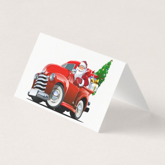 Cartoon kerstkaart kaart (Voorkant)