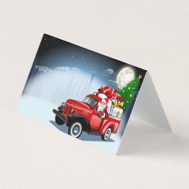 Cartoon kerstkaart kaart