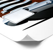 Cartoon kerstkaart poster (Hoek)