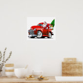 Cartoon kerstkaart poster (Keuken)