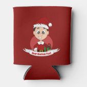 Cartoon kerstman blikjeskoeler (Voorkant)