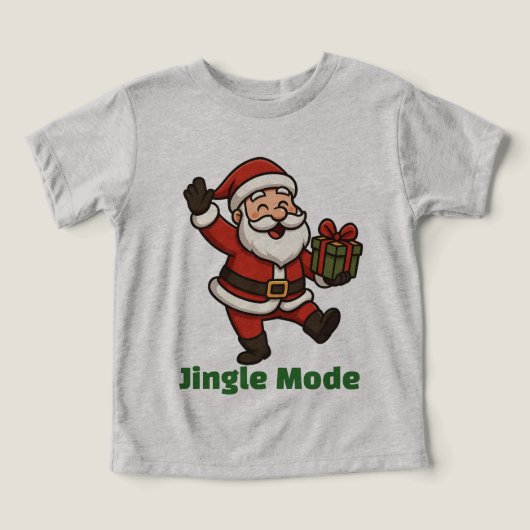 Cartoon Kerstman danst vol vreugde (Design voorkant)