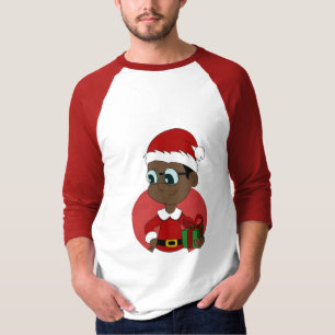 Cartoon kerstman t-shirt