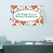 Cartoon kerstpatroon spandoek (Beurs)