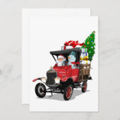 Cartoon Kersttruck (Voorkant / Achterkant)