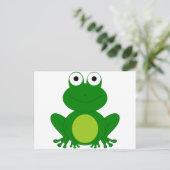 Cartoon kikker briefkaart (Staand voorkant)