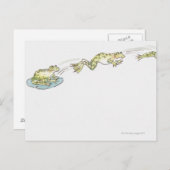 Cartoon Kikker Briefkaart (Voorkant / Achterkant)