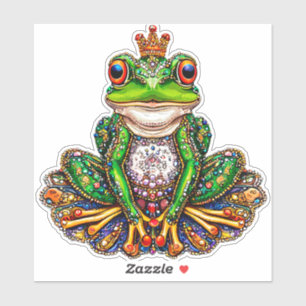 Cartoon kikker sticker