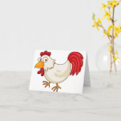 Cartoon Kip Notitiekaarten (Gele Bloem)