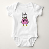 Cartoon Kitten Romper (Voorkant)