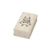Cartoon Kitten Rubberstempel (Stempel)