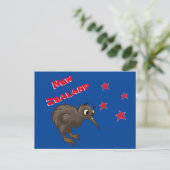 Cartoon Kiwi Bird Briefkaart (Staand voorkant)