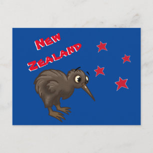Cartoon Kiwi Bird Briefkaart