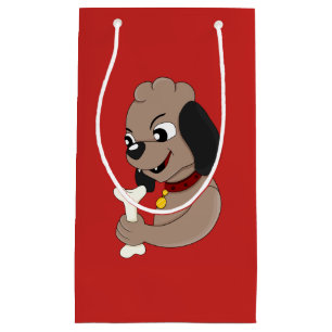 Cartoon kleine cadeautas voor puppy dog