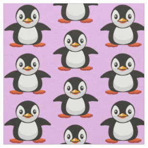 cartoon kleine pinguïn stof