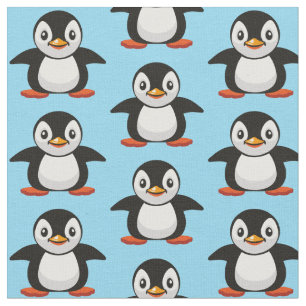 cartoon kleine pinguïn stof