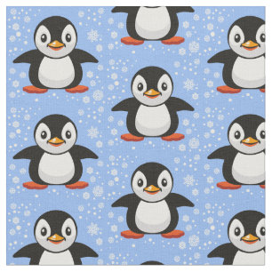 cartoon kleine pinguïn stof