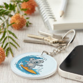 Cartoon Koala Beer Sleutelhanger (Voorkant Rechts)