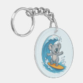 Cartoon Koala Beer Sleutelhanger (Voorkant Links)