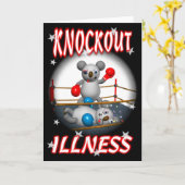 Cartoon Koala Boxer Krijg goed kaart leeg binnen (Gele Bloem)