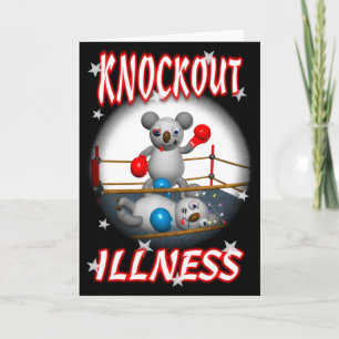 Cartoon Koala Boxer Krijg goed kaart leeg binnen