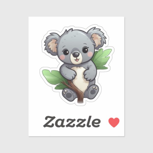 Cartoon koala sticker (Vel)