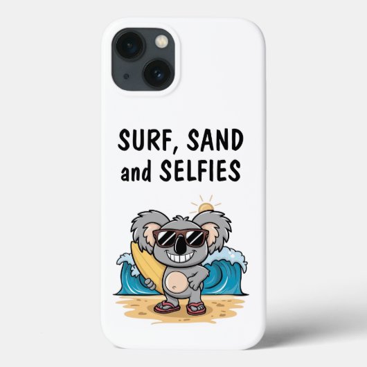 Cartoon Koala Telefoon Case (Achterkant)