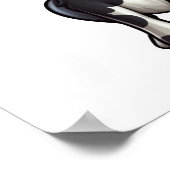 Cartoon koe illustratie poster (Hoek)