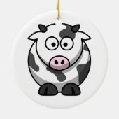 Cartoon Koe Keramisch Ornament (Achterkant)