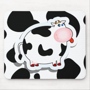 Cartoon koe mousepad muismat
