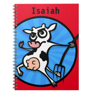 CARTOON KOE SPIRAAL NOTITIEBOEK