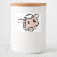 cartoon koe zwart wit roze kus grijs boerderij die