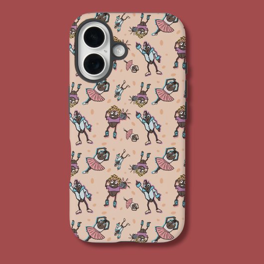 Cartoon koffieboon dansfeest Case-Mate iPhone case
