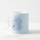 Cartoon koffiekoffie mok (Voorkant links)