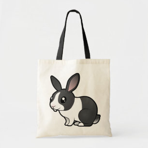 Cartoon konijn (opgezuiverd haar) tote bag