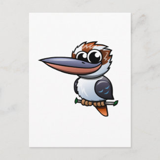 Cartoon Kookaburra Briefkaart