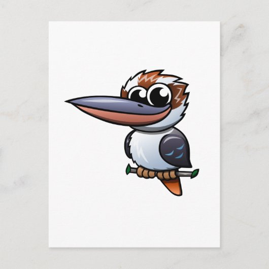 Cartoon Kookaburra Briefkaart (Voorkant)