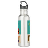  Cartoon - Koolvijvers Kunst Waterfles (Achterkant)