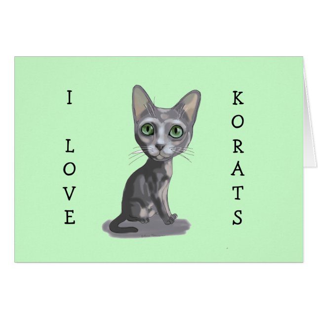 Cartoon Korat (Voorkant Horizontaal)