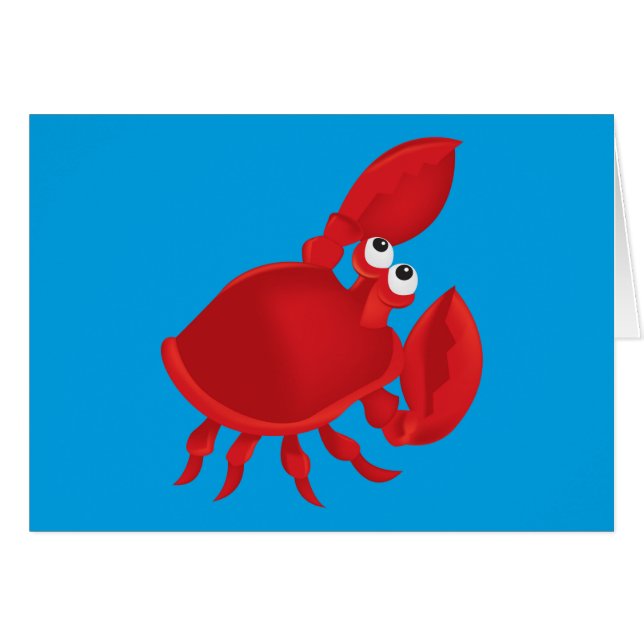 Cartoon krab (Voorkant Horizontaal)