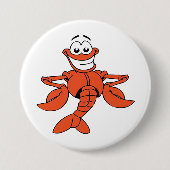 Cartoon kreeft Button (Voorkant)